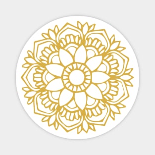 Yellow Flower Drawing Tapestry Magnet